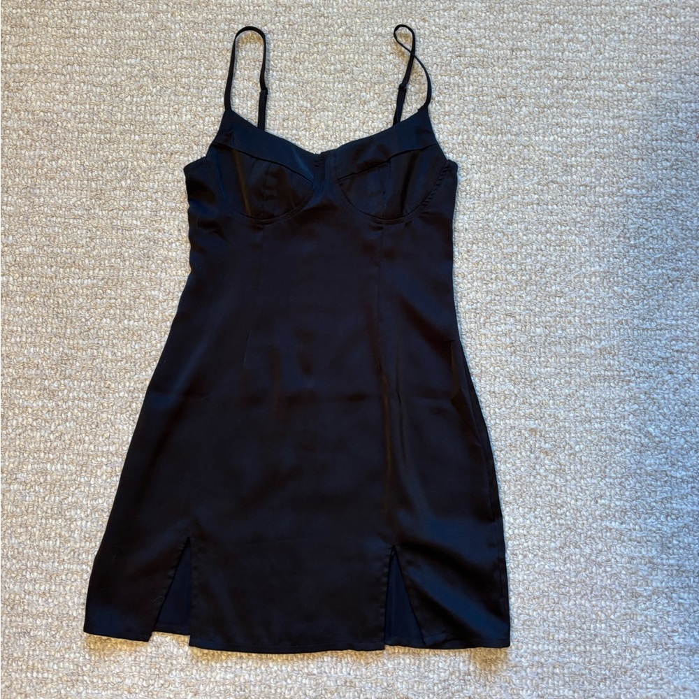 Black mini dress